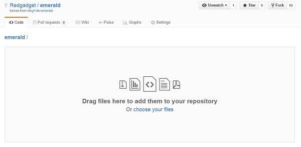 github drag and drop files to upload