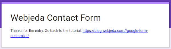 Customize Google Forms