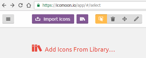 IcoMoon Fontawesome customize